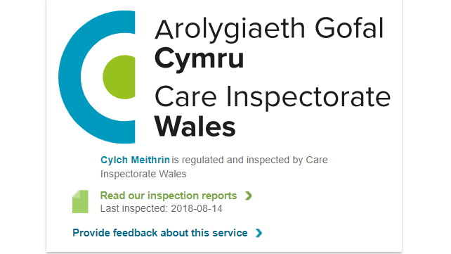 Care Inspectorate Wales widget